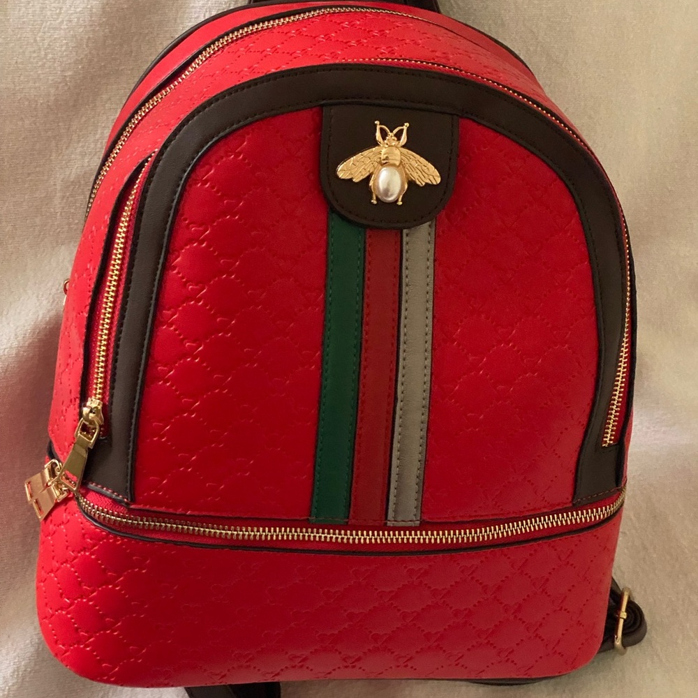 Diophy Red Backpack/Matching Wallet - Picture 5 of 7